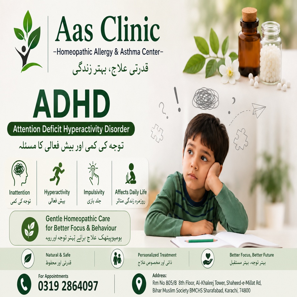 Aas Clinic -Homeopathic The Best Child Specialist in karachi